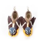 Handmade Felted Wool Duck Slippers with Suede Soles